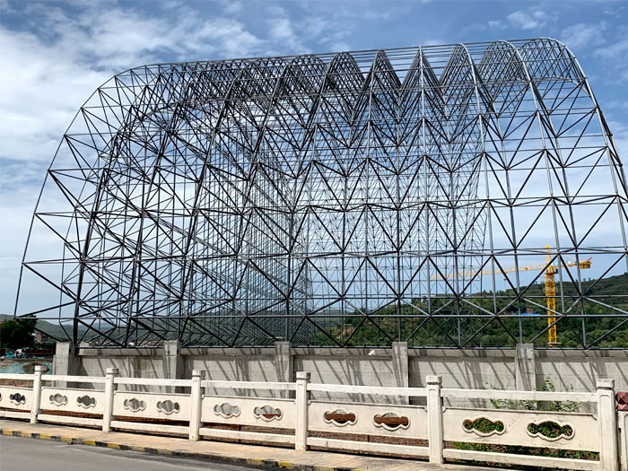 克拉玛依山寨矿储煤棚网架